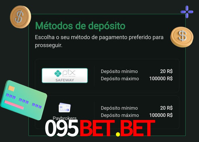 O cassino 095bet.bet oferece uma grande variedade de métodos de pagamento